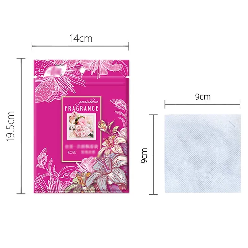 Natural Hangable Fragrant Fragrances Spices Bags Wardrobe Sachets Deodorizing Paper Aromatherapy Bag Home Cabinet Air Fresheners