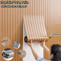 1 ม้วน Self-Adhesive Wall แผง Sxp สติกเกอร์โฟม Peel และ Stick 3D สติ๊กเกอร์ติดผนัง DIY เหมาะสําหรับเพดาน,ห้องนั่งเล่น 1