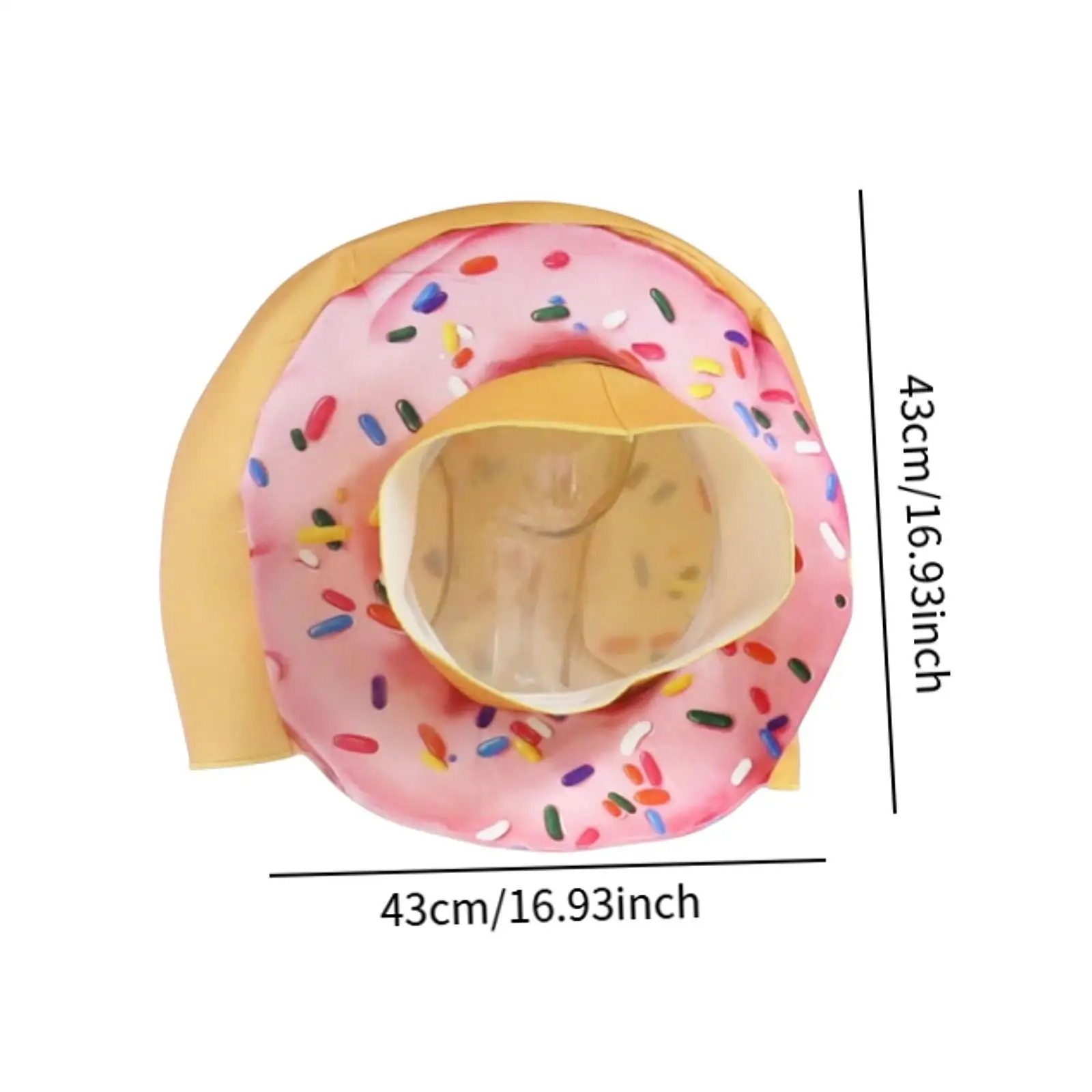 Donut Hat Cosplay Unique Costume Hat for Carnival Stage Performance Birthday