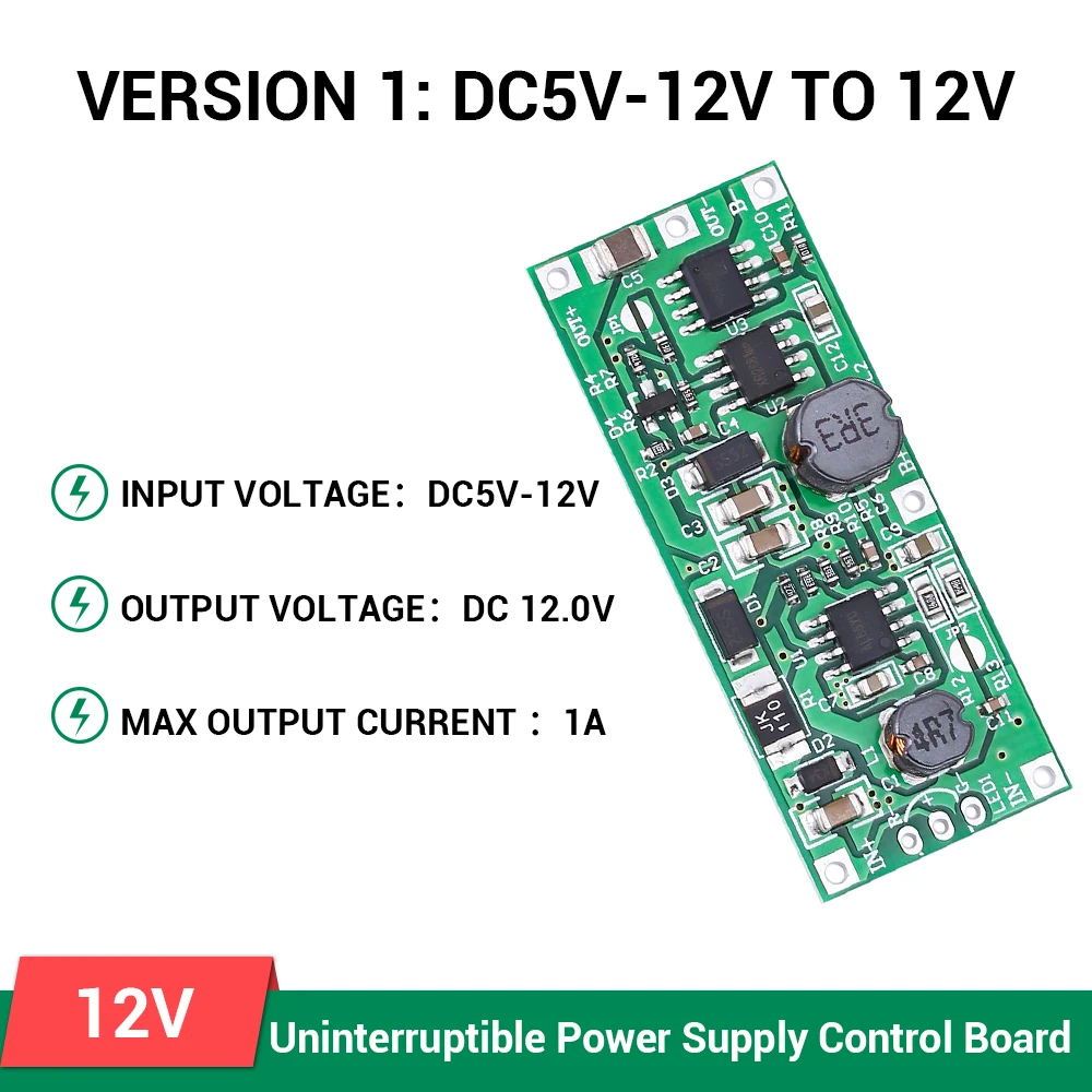 DC 5-12V to 9V 12V Charging Module for 18650 Lithium Battery UPS Voltage Converter Uninterruptible Power Supply Control Board voltage regulator dc dc step down module dc dc step module