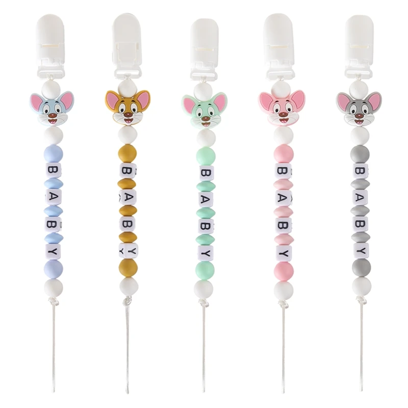 Baby Pacifier Clip Chain Personalized Name Dummy Holder For Nipples