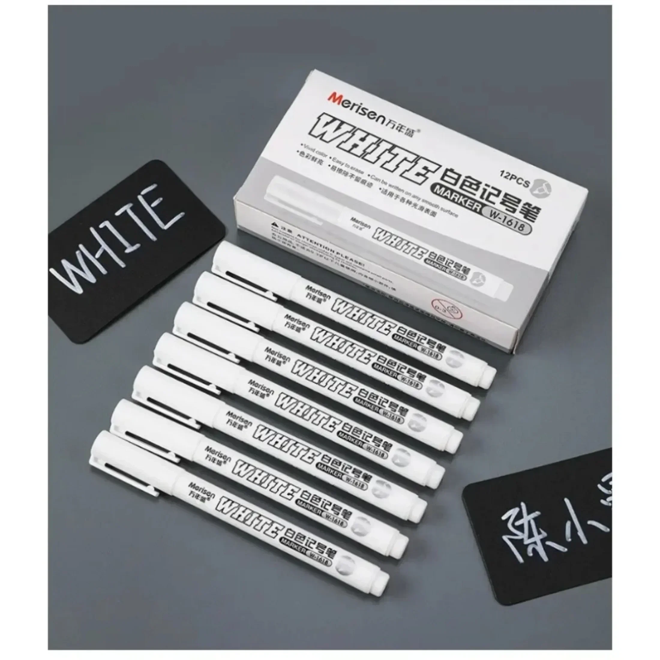 Permanent Marker Pen 1/3/5 Pcs White Marker Pen Alcohol Paint Oily Waterproof Tire Painting Graffiti Pens Gel Pen Art Painting Supplies