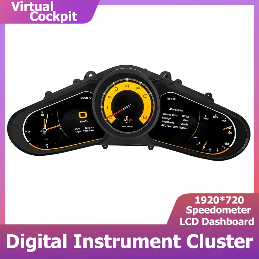 

LCD Screen Panel For Porsche Cayenne 2010-2015 Digital Virtual Cockpit Multifunctional Instrument Cluster Dashboard Speedometer