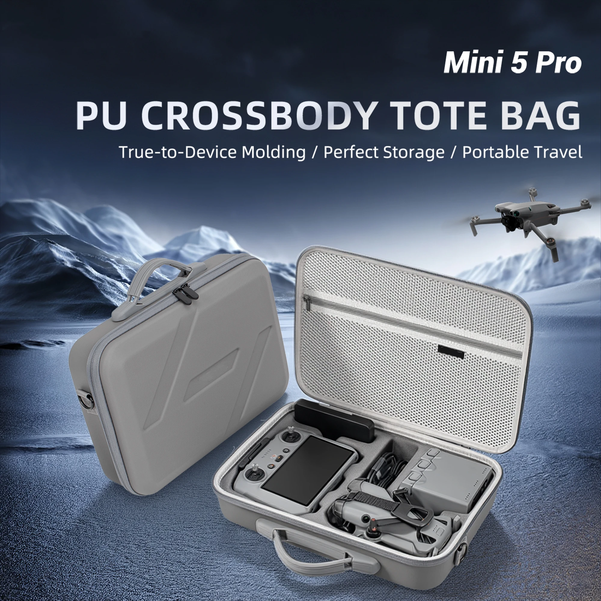 DJI MINI 5 PRO 보관 가방에 적합 RC 2 리모컨 대용량 보관 가방