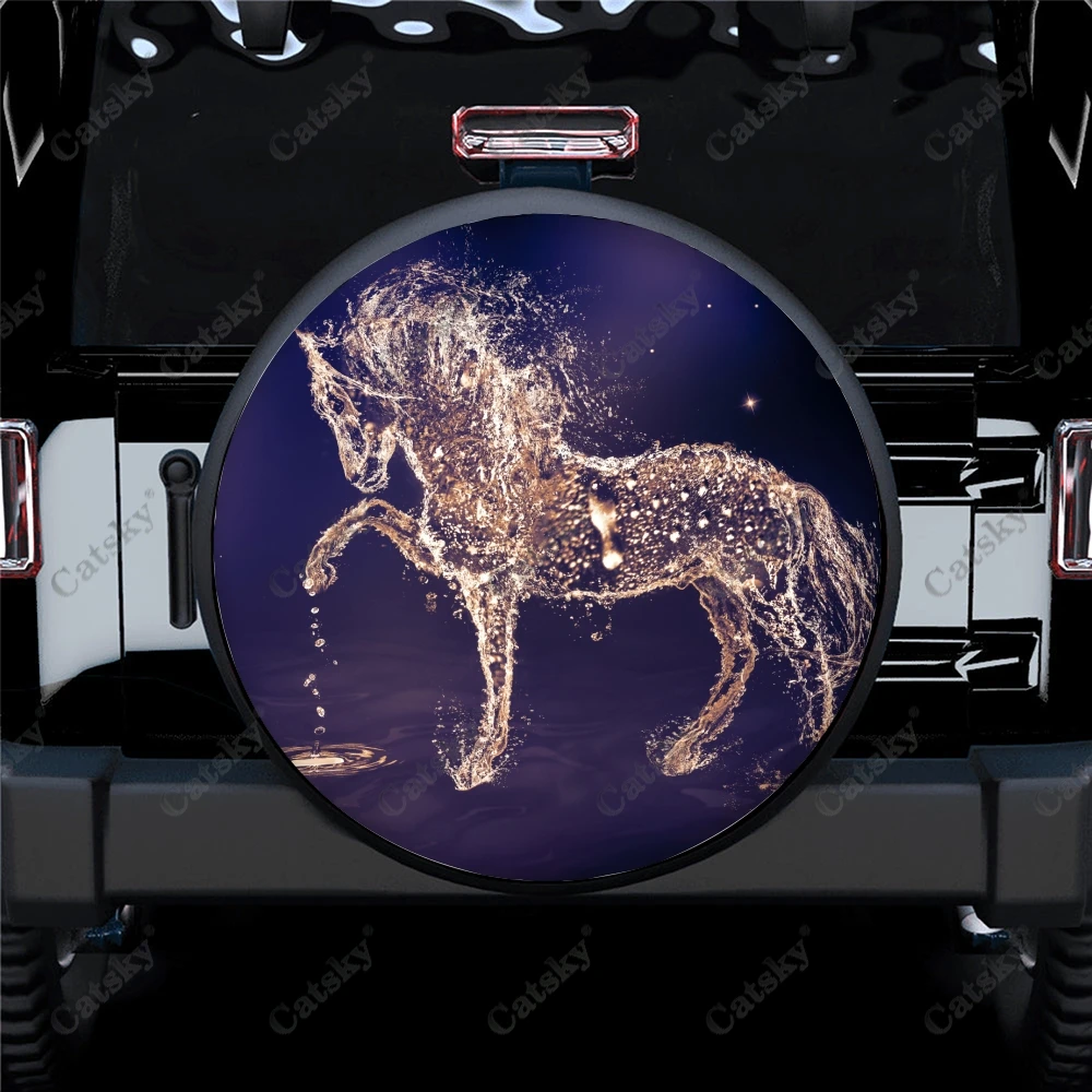 Starry-Sky-Horse-Custom-Car-Spare-Tire-Cover-Waterproof-Tire-Wheel
