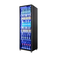 Commercial Display Freezer 2 Door Beverage Cooler Freezer Refrigerator Display Cooler 2