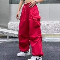 Women's Casual Wide Leg Pants High Waist Harajuku Style Versatile Fashionable New Model Simple Design Popular Lazy Match All