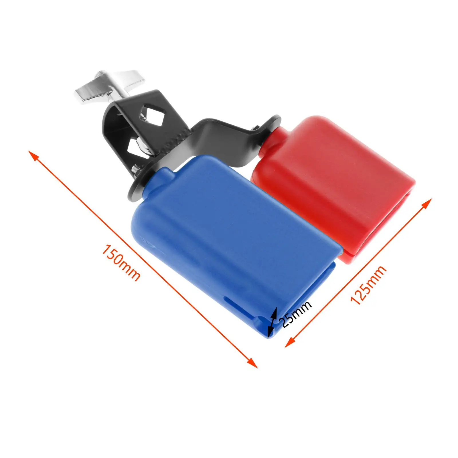 Children Percussion Instruments High and Low Sound Knocker Drum Part Percussion Noisemaker Cowbell Double Mounted Bell Set Accessories children percussion instruments