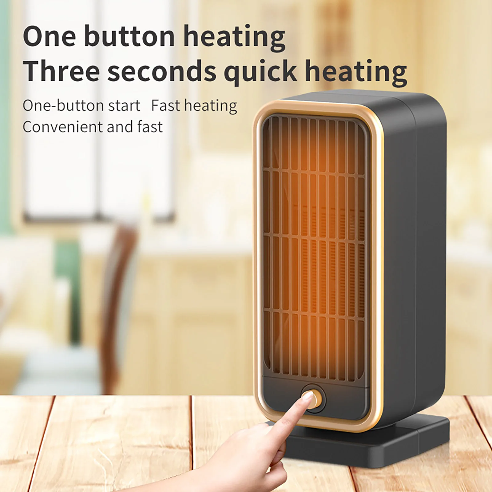 

500W Heating Warmer Overheat Protection Ceramic Room Heater 220V Low Noise for Indoor Household Appliances