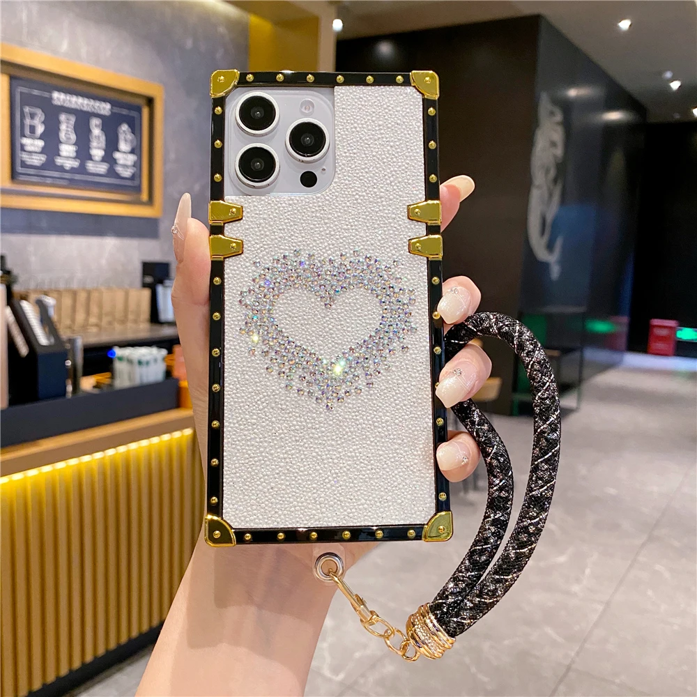 Luksusowe etui z brokatem w stylu retro do iphone'a 16E 15