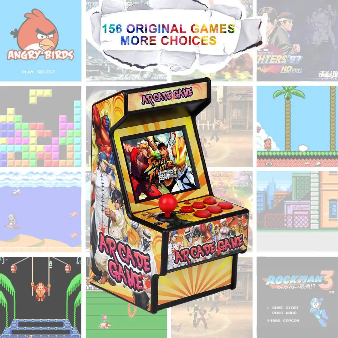 ミニアーケードハンドヘルドゲームコンソール 2.8 インチ画面内蔵 156