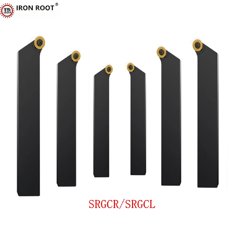 IRON ROOT 1P SRGCR1616H10,SRGCRK10,SRGC2525M10,SRGCL1616H10 CNC Lathe Turning Tools External Turning Tool Holder RCMT