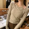 Affordable International Trade Halter Neck Tie Two-Piece Illusion Base Layer Top Women's Early Autumn 2025 New Design Sensibilit
