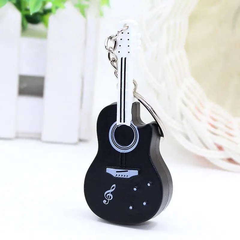 Creative Tiny Violin Keychain With Sound New Mini Violin Keychain With Sound And LED Light Small Musical