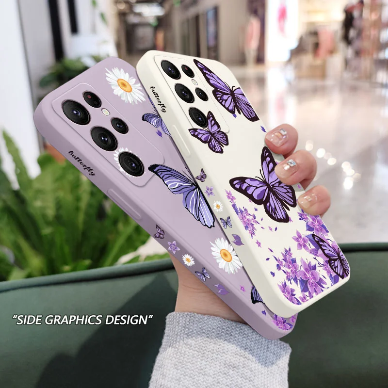 Purple Butterflies Phone Case Cover