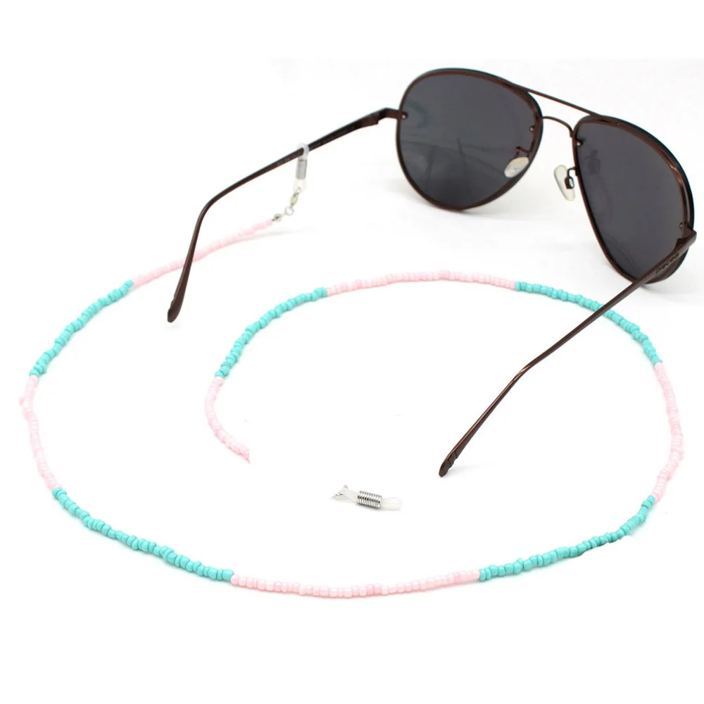 Multicolor Glass Beaded Eyeglass Chain Sunglasses Reading Glasses Strap Eyewear Cord Women's Glasses Accessories