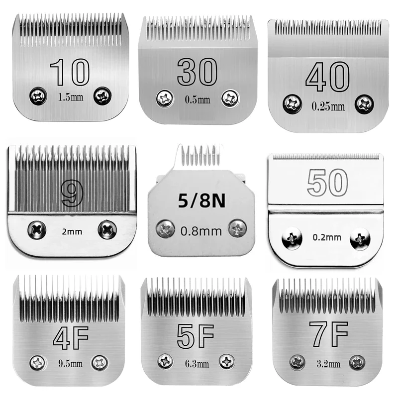 Dog Clipper Blades 3F-7F 9#-50# Professional Pet Dog Clipper Blade Fit for Most Andis Oster A5 Wahl KM Clippers Animals Clippers pet hair trimmer dog hair trimmer dog clipper pet clipper hair trimmer dog clipper blades