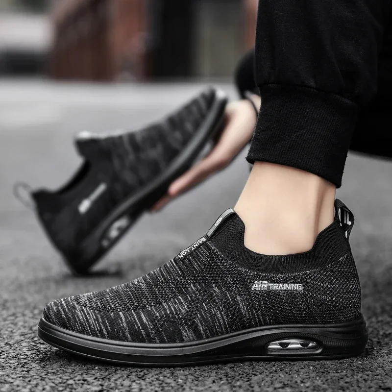 

Shoes for Male 2023 Brand Slip-on Men's Vulcanize Shoes New Solid Hot Sale Round Head Casual Light Outdoor Breathable Sneakers