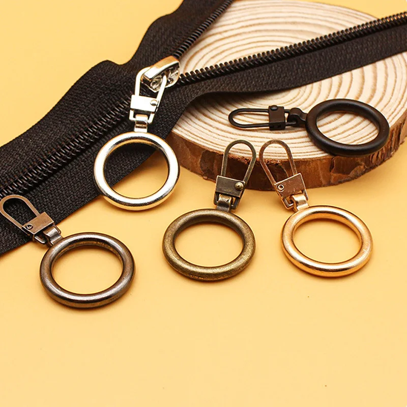Daisy Removable Zipper Head Reusable Environmental Metal Instant Zipper Pull Tab Sewing Craft Tool Wear-Resistant Pendant