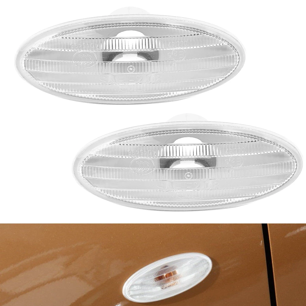 2pcs Side Turn Signal Light Cover Fender Marker Nissan Cube Juke Note 26160-89900 For MARCH III (K12) 1.2 16V CR tow bar ball cover,bicycle gear cover,car tail pipe cover,car engine filter cover,car grille cover,car axle cover,jack cover,ev charger port cover
