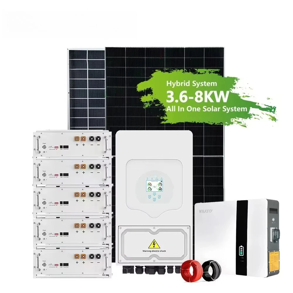 Sistema Solare Off-Grid 3KW 5KW 10KW con Inverter per Accumulo di Energia Solare per Alimentazione Domestica Personalizzabile - immagine 2