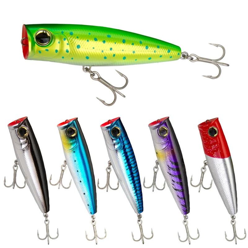 Leurre De Pêche Popper Bois 180mm/120g - Gros Gibier Eau Salée - Flottant Neuf