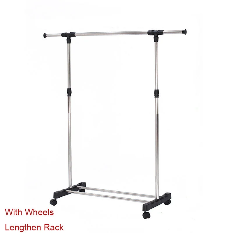 

Coat Rack Stainless Steel Can Be Removed Bedroom Move Clothes Hanger Drying Furniture Clothes Hanger Simple Assembly Stand