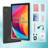 KOOMDIGI T30 PRO Tablette PC 2-en-1 10,1 pouces Android 6 Go de RAM 128 Go de ROM 4G LTE WiFi 2,4G+5G Double caméra 5MP+13MP avec étui rose, stylet, clavier et souris 5