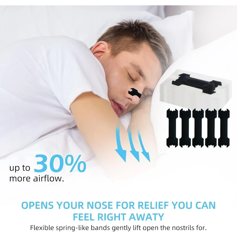 Breath Nasal Strips Anti-Snoring For Sleeping Enhanced Breathing 10/30/50/80/100 Pcs