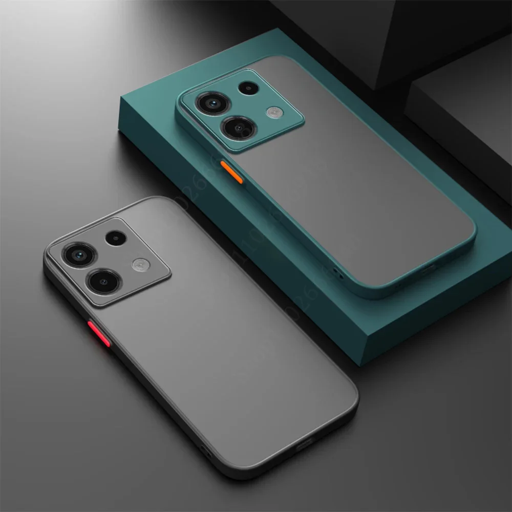 Coque de téléphone blindée mate, étui arrière rigide en Silicone résistant aux chocs pour Xiaomi Redmi Note 13 Pro Plus 5G