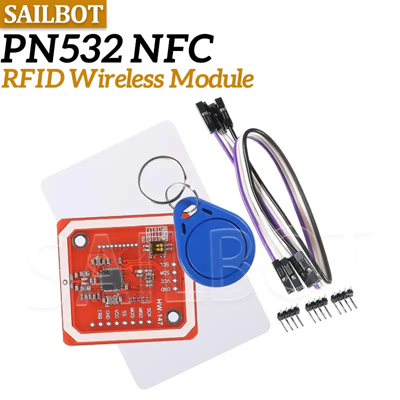 1Set PN532 NFC RFID Wireless Module V3 User Kits Reader Writer Mode IC S50 Card PCB Attenna I2C IIC SPI HSU image 1