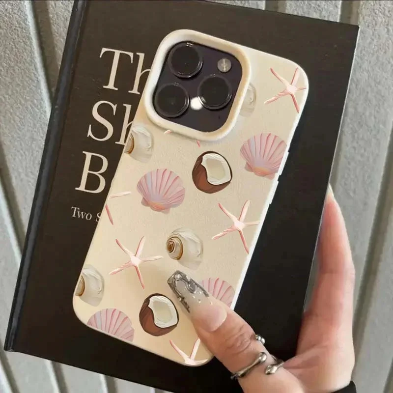 Tropical Ocean Coconut Starfish Shell Soft Phone Case Cover