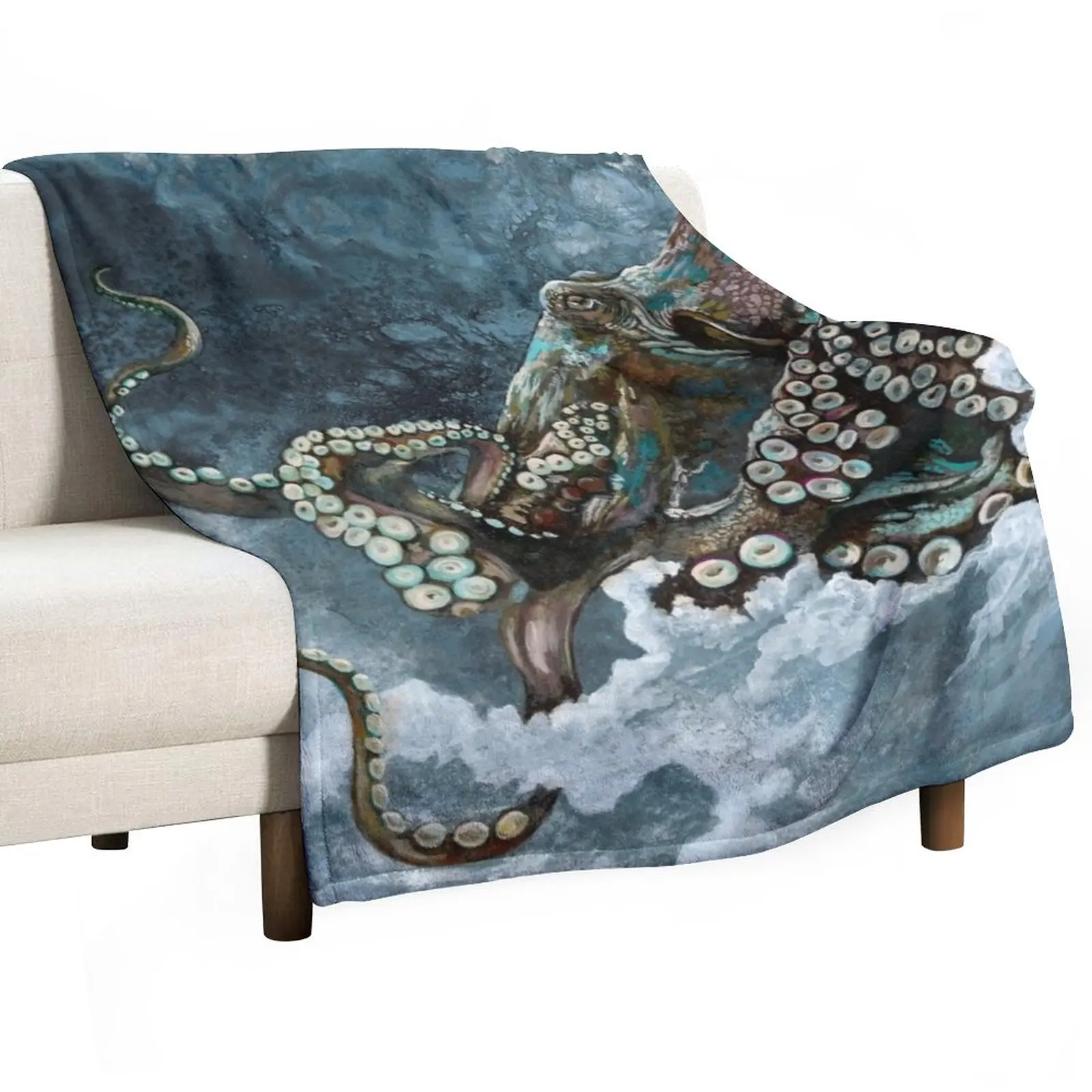 

Octopus Throw Blanket Plaid sofa bed