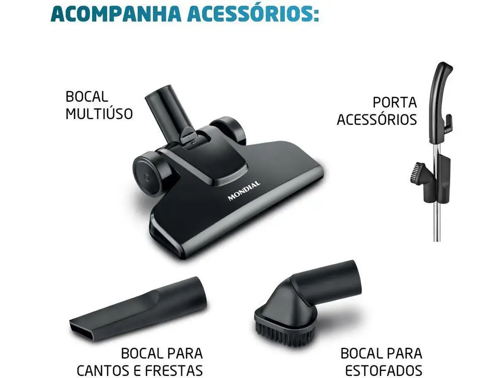 Aspirador de Pó Vertical Mondial 1100W - 220V 6