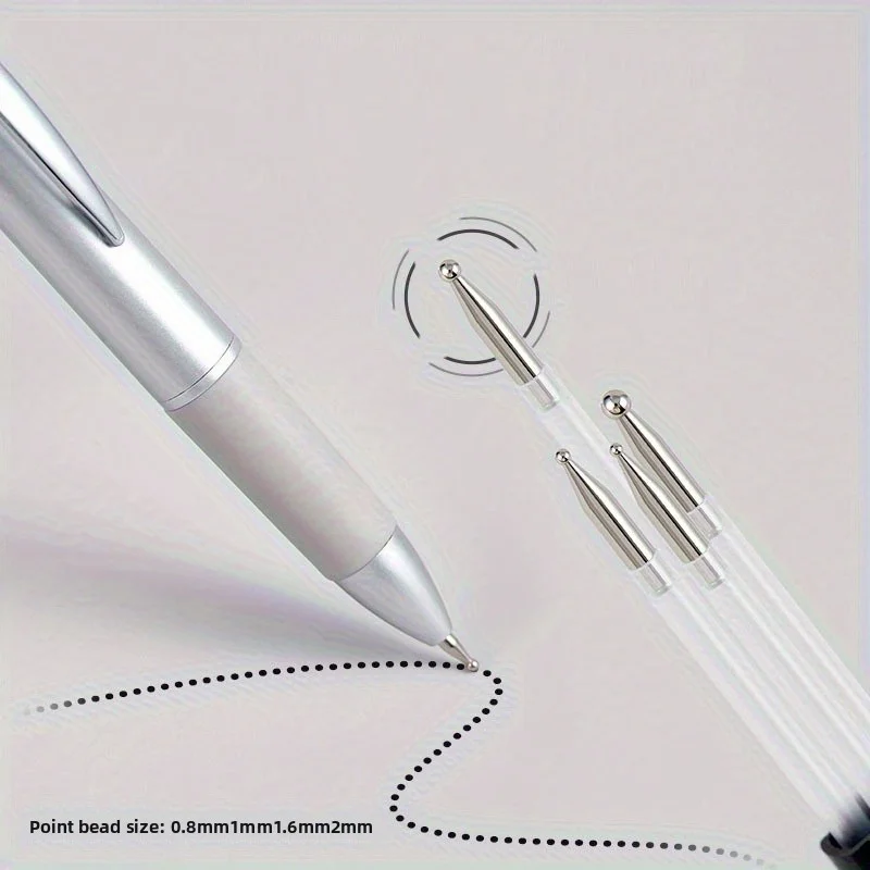 Nail Dotting Pen Nail Art Dotting Tools in Ballpoint Pen Design Nail Art Tip Dot Paint Manicure Kit for Dot Drawing Home Salon