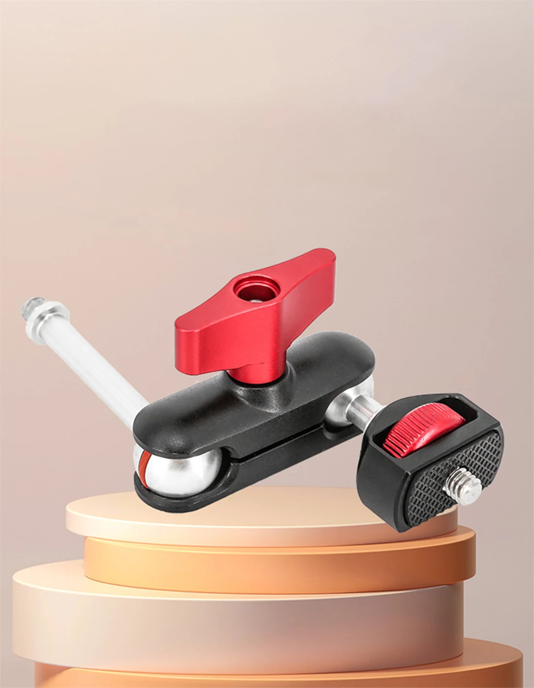 360 Tripod Magic Arm Mount Adapter Dual Ballhead 1/4"Screw Articulating Connecto