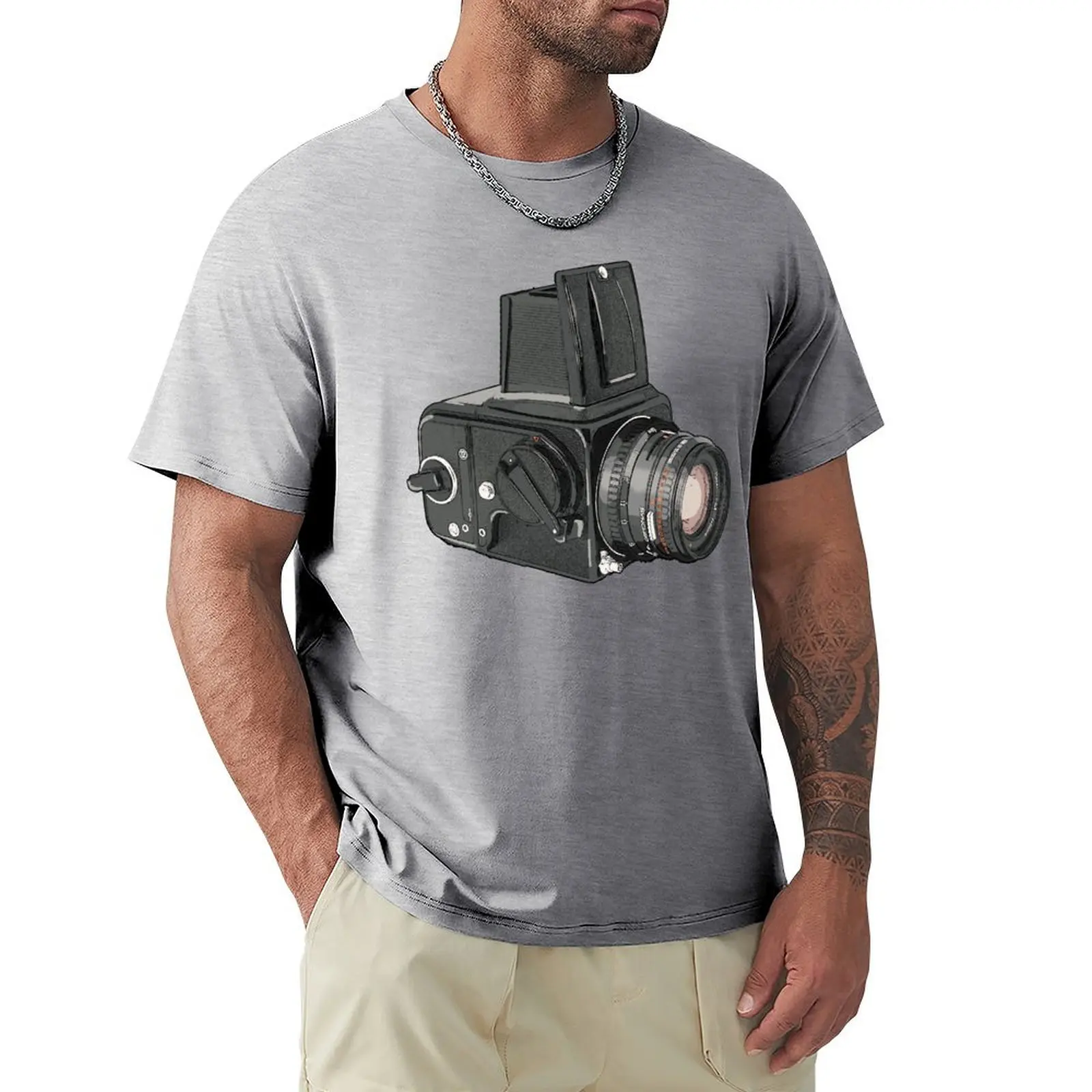 Maglietta Da Disegno Con Fotocamera Analogica Hasselblad Vestiti Estivi Maglietta A Maniche Corte Maglietta Estiva Vintage Per Uomo