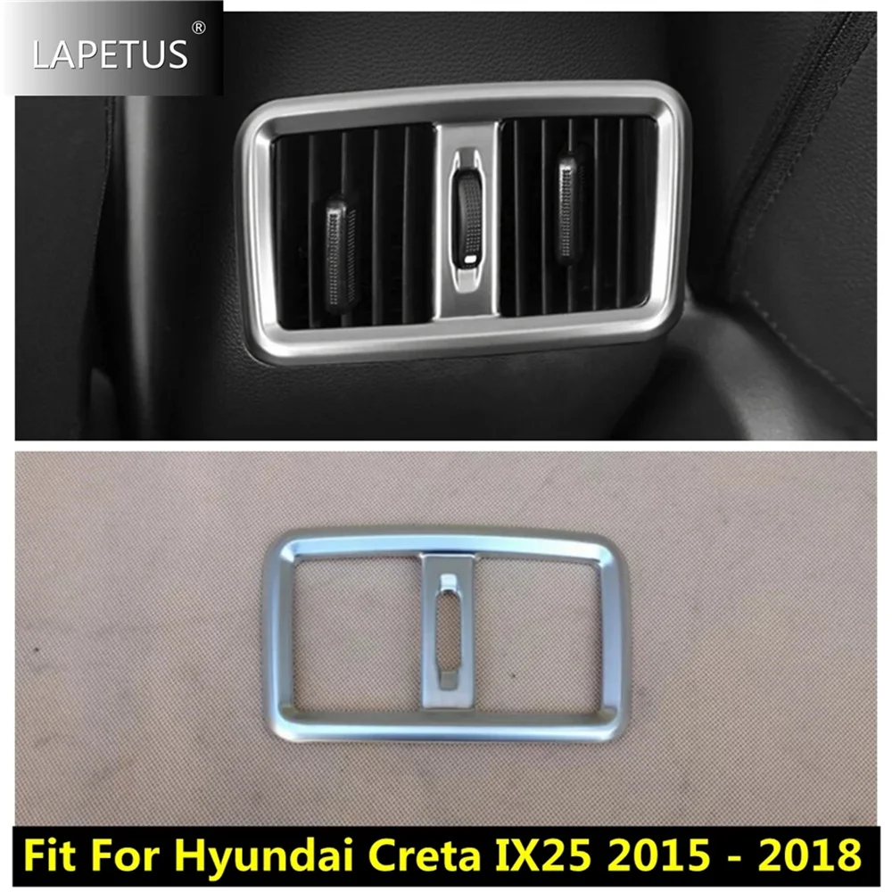 

Car Rear Armrest Box Air Conditioning AC Outlet Vent Cover Trim For Hyundai Creta IX25 2015 2016 2017 Matte Interior Accessories