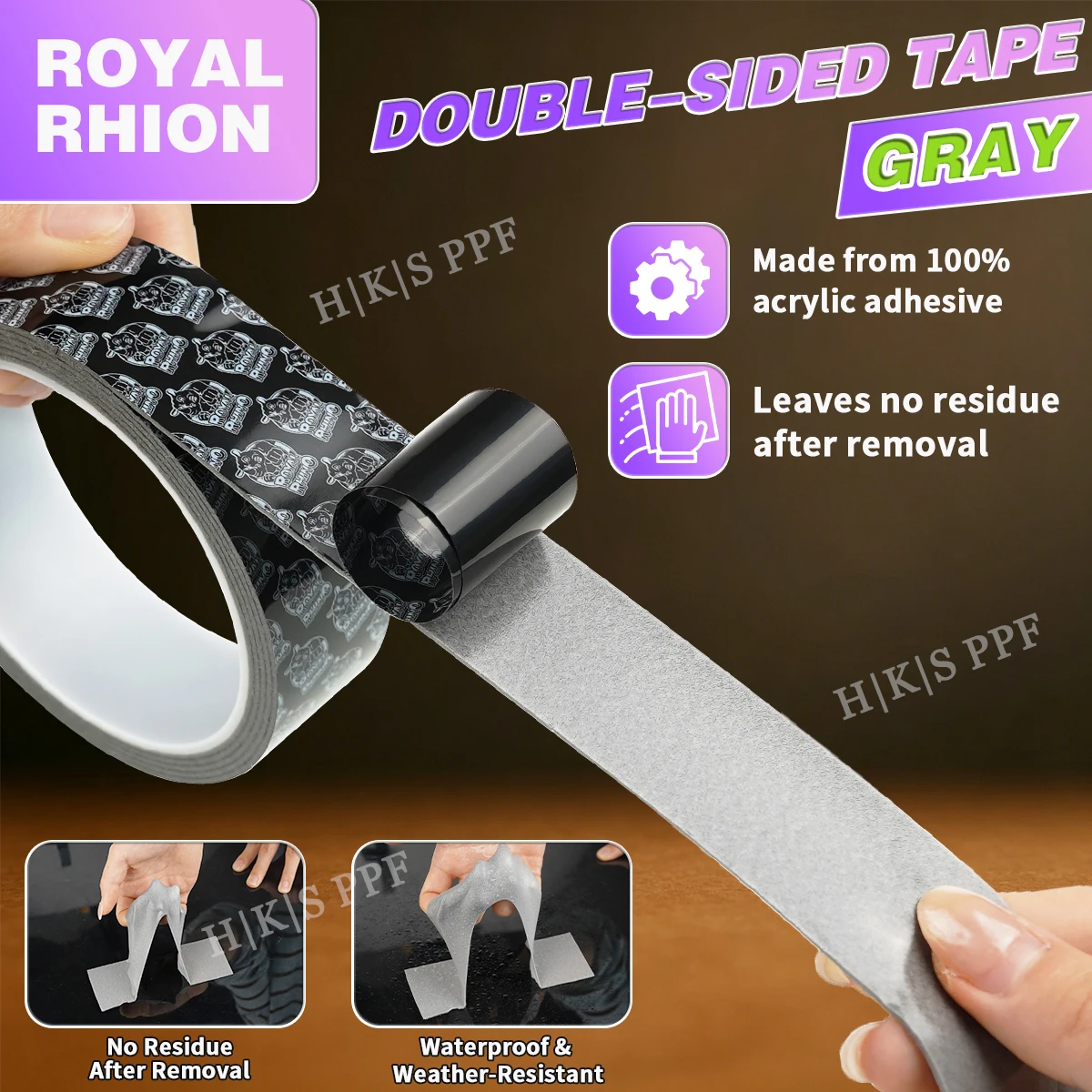Extra-Long High-Strength Double-Sided Adhesive Tape - Durable, Scratch & Heat Resistant for Versatile Use in Home, Office, Car, and Industrial Applications