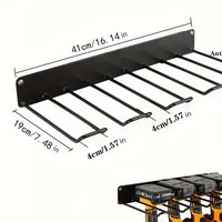 1pc Wall-mounted Utility Rack Power Tool Organizer Heavy Duty Metal Tool Shelf Drill Wall Mounted Storage Rack Tool Storage Orga 1