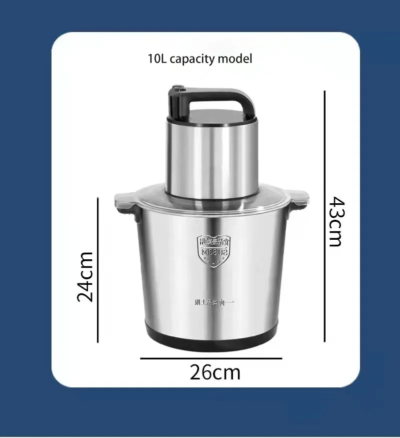 10L Multi-function meat grinder cooking machine household vegetable grinder meat mincer cooking machine 3