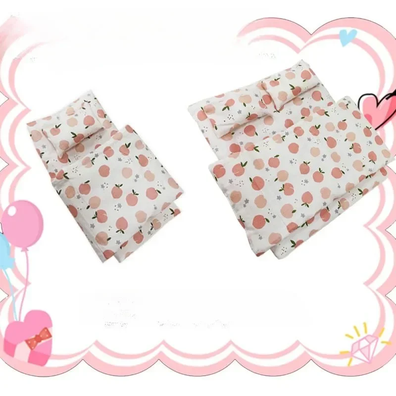 

Baby Doll Miniature Bed with Stairs Fashion Doll Play for 30cm 1/6 Doll Accessory Play House Furniture Set Dollhouse Decoration