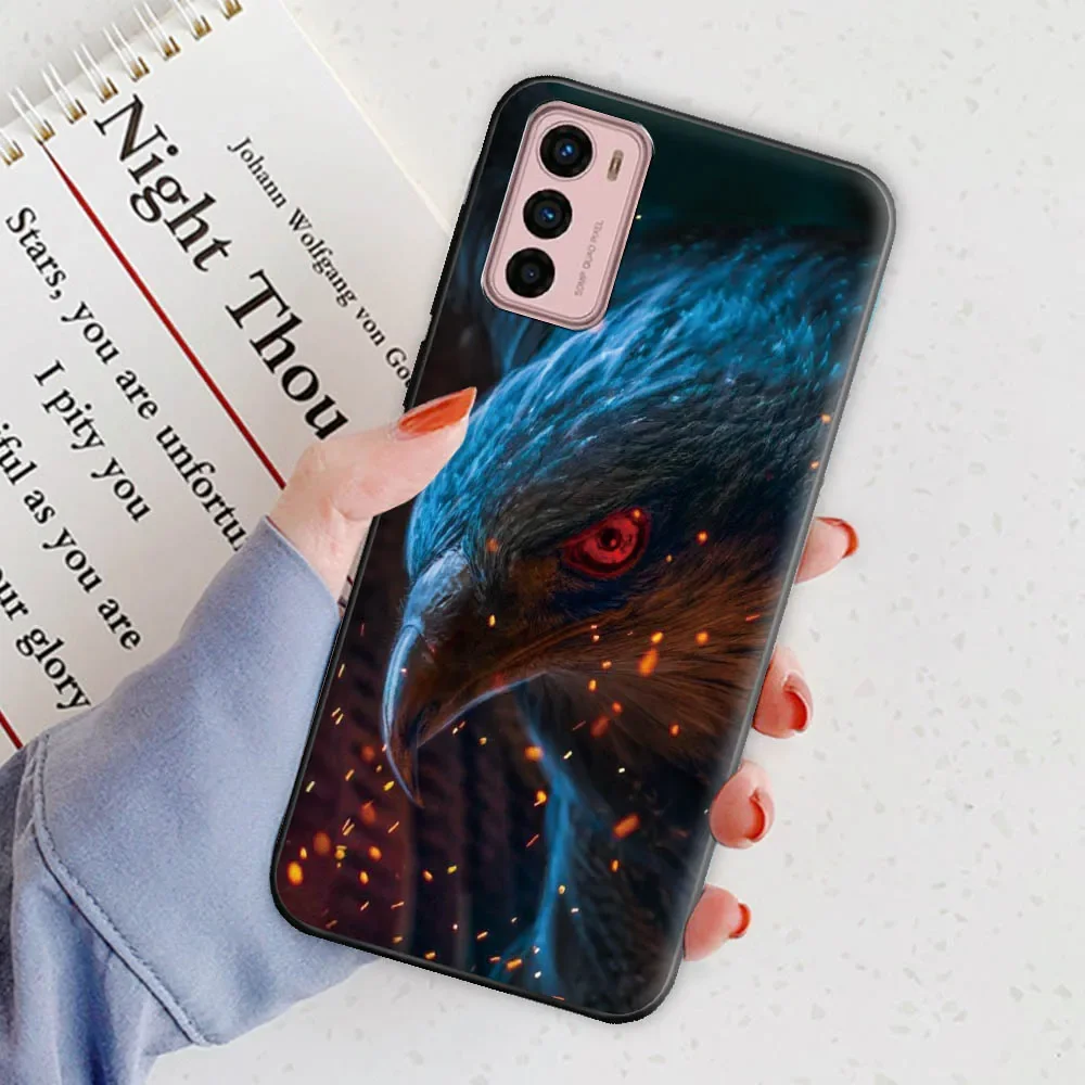 Vibrant Animal Design Silicone Case - Soft Bumper Protection for Motorola Moto Smartphones