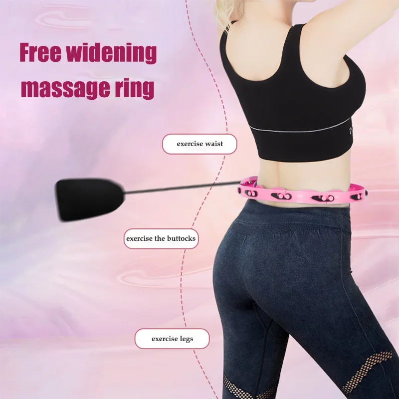Waist Adjustable Sports Hoop Weight Loss Thin Waist Removable Massage Hoop Home Gym Fitness Training