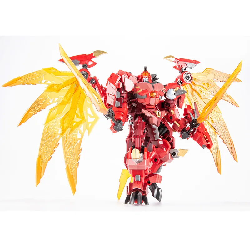 

In Stock Jinbao Transformation Toy Small Scale Flame Dragon 8871 Red Dragon Robot Model Action Figures Toys Collection Gifts