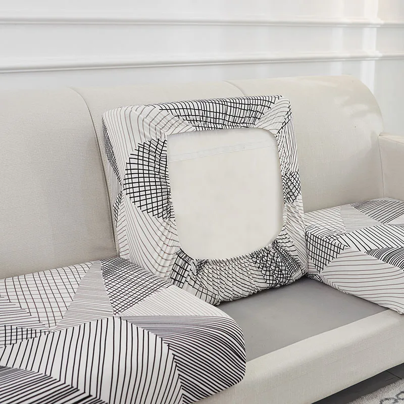 Floral Printed Sofa Seat Cushion Cover for Living Room Stretch Elastic Sofa Slipcover L Shape Corner Couch Cover 1/2/3/4 Seater 6