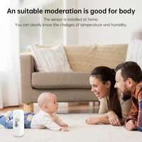 Tuya Zigbee/Wifi Smart Temperature And Humidity Sensor Battery Powered Thermometer APP Smart Home Security Work With Google Home - Image 6
