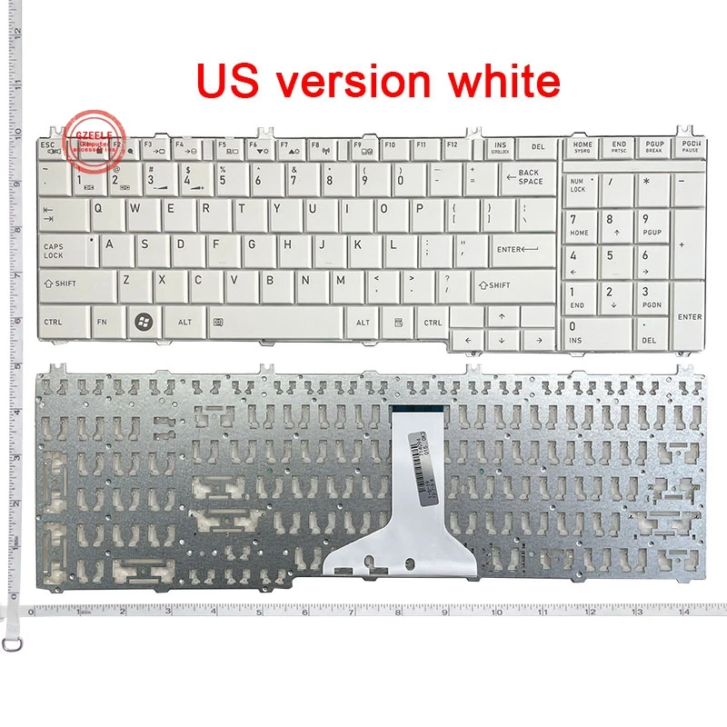 Gzeele Teclado Inglês para Toshiba Satellite L670 L670d L675 L675d C660 C660d C655 L655 L655d C650 C650d L650 C670 L750 L750d - Imagem 5