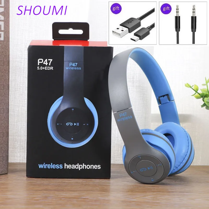 P47 Wireless Bluetooth Headset Foldable 
