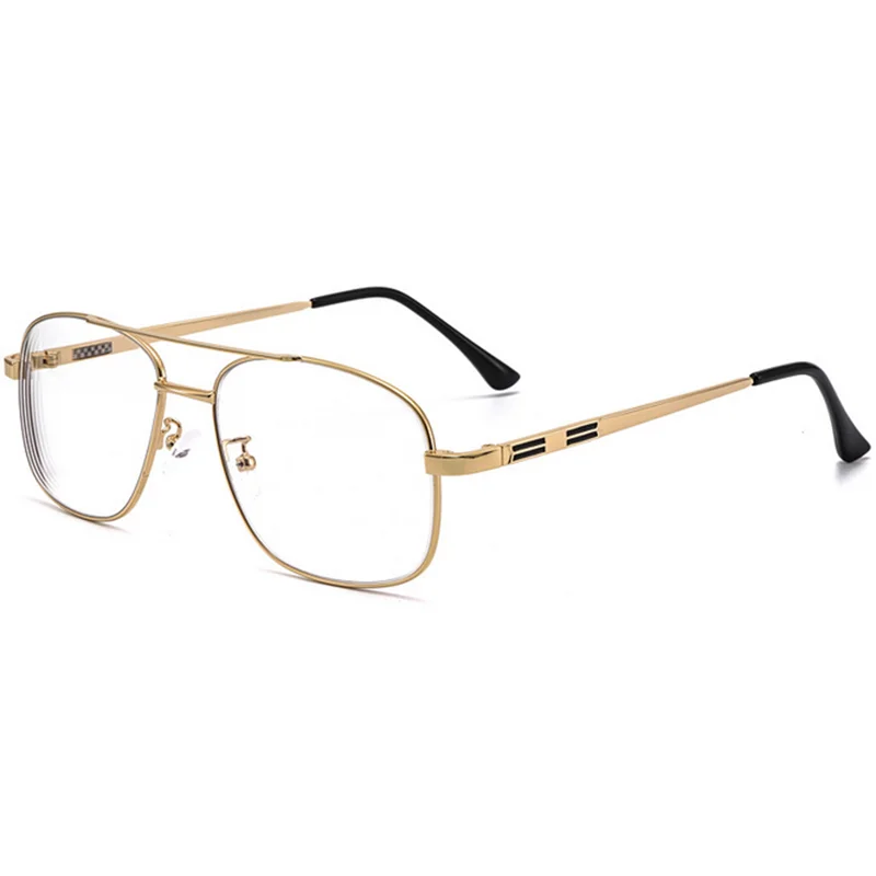 Męskie Okulary przeciwsłonechne fotochromowe ze stopu metalu kwadratowe 2256 SPH 0 -0,5 -0,75 -1,0 DO -6,0 18